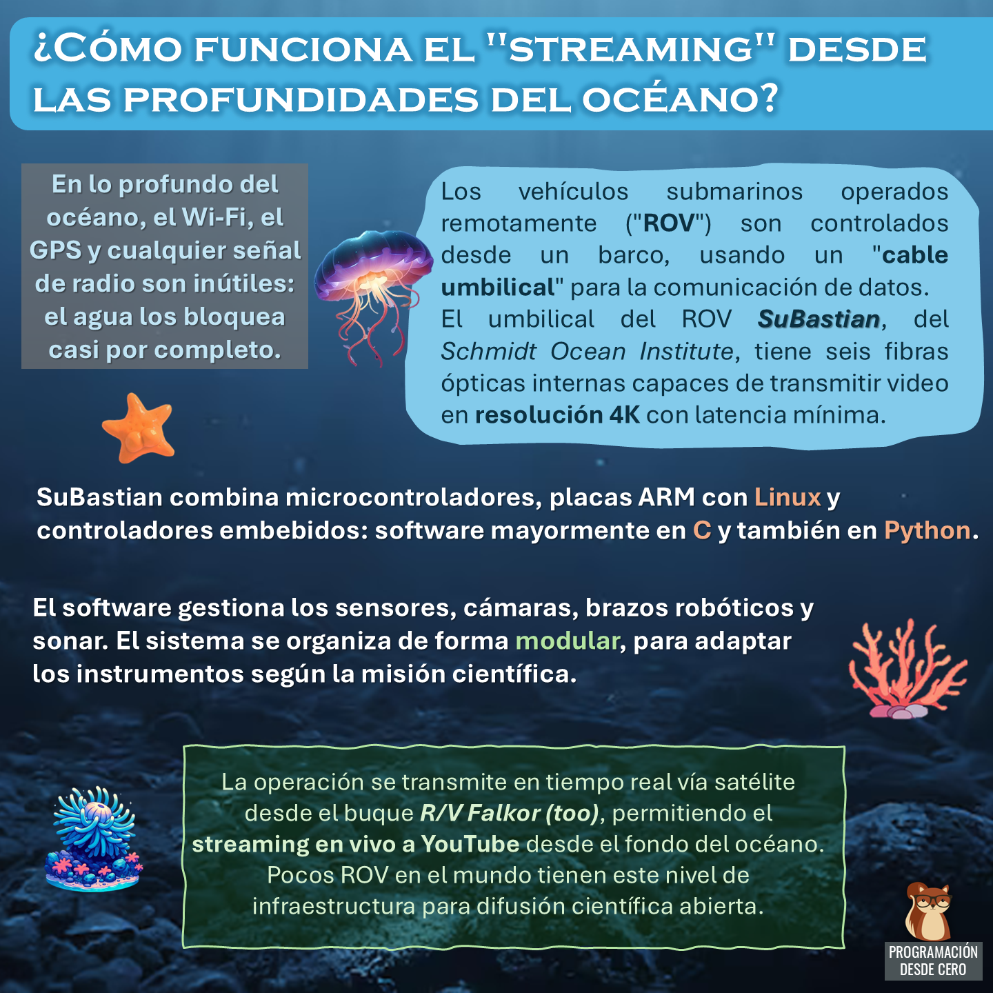 Streaming desde un ROV