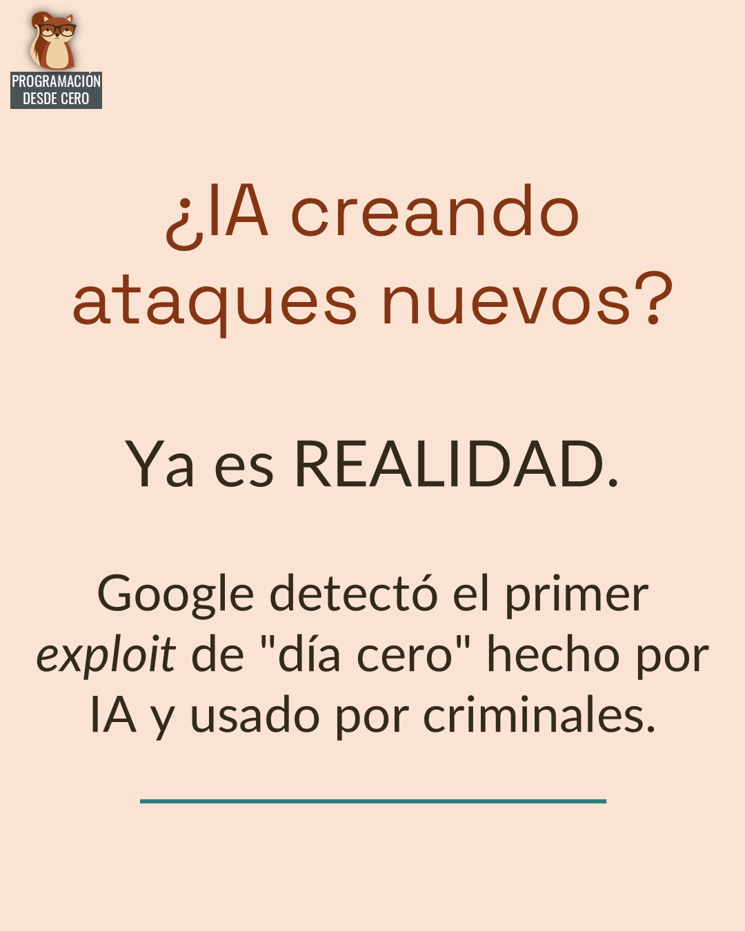Zero Day creado por IA