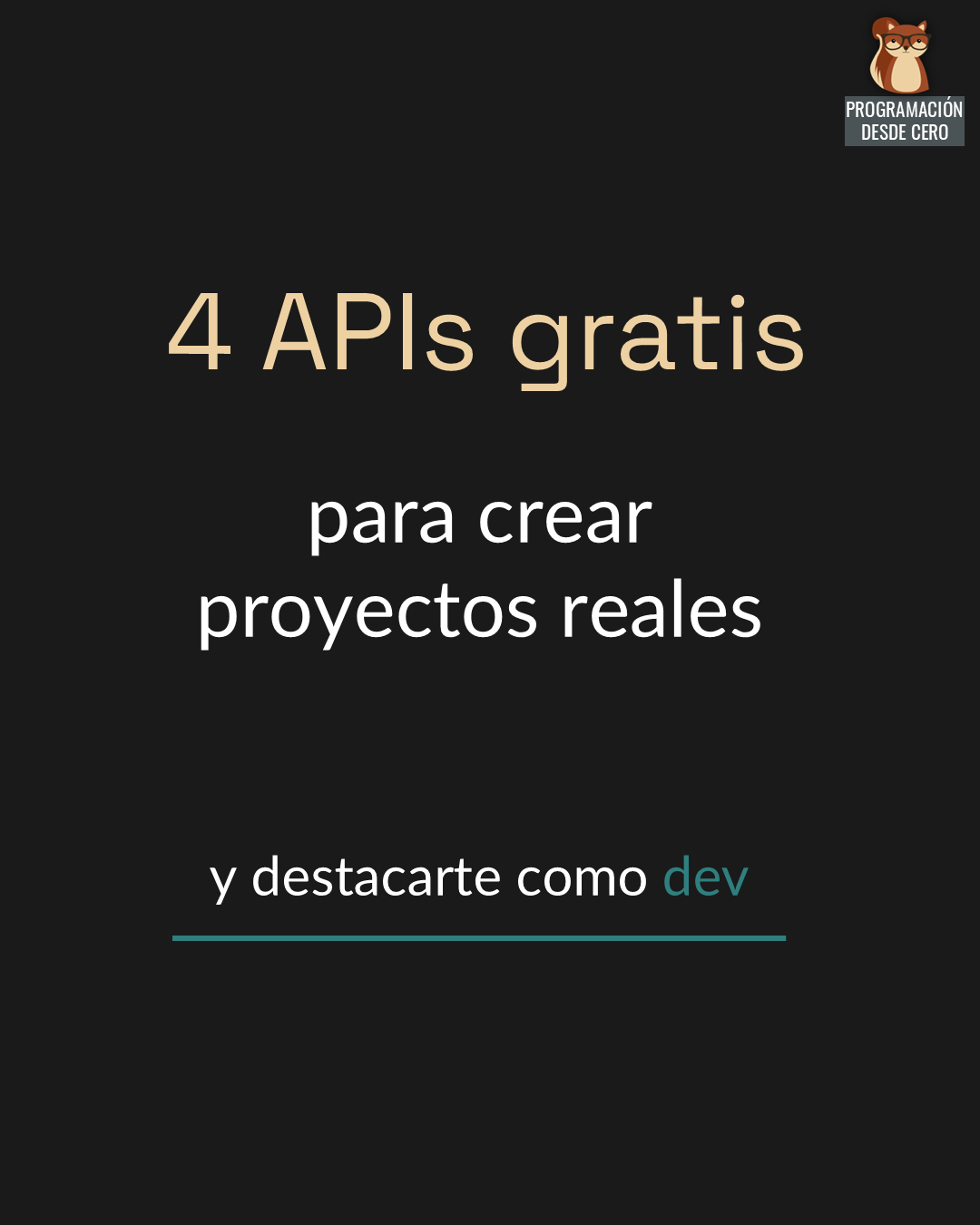 4 APIs gratis