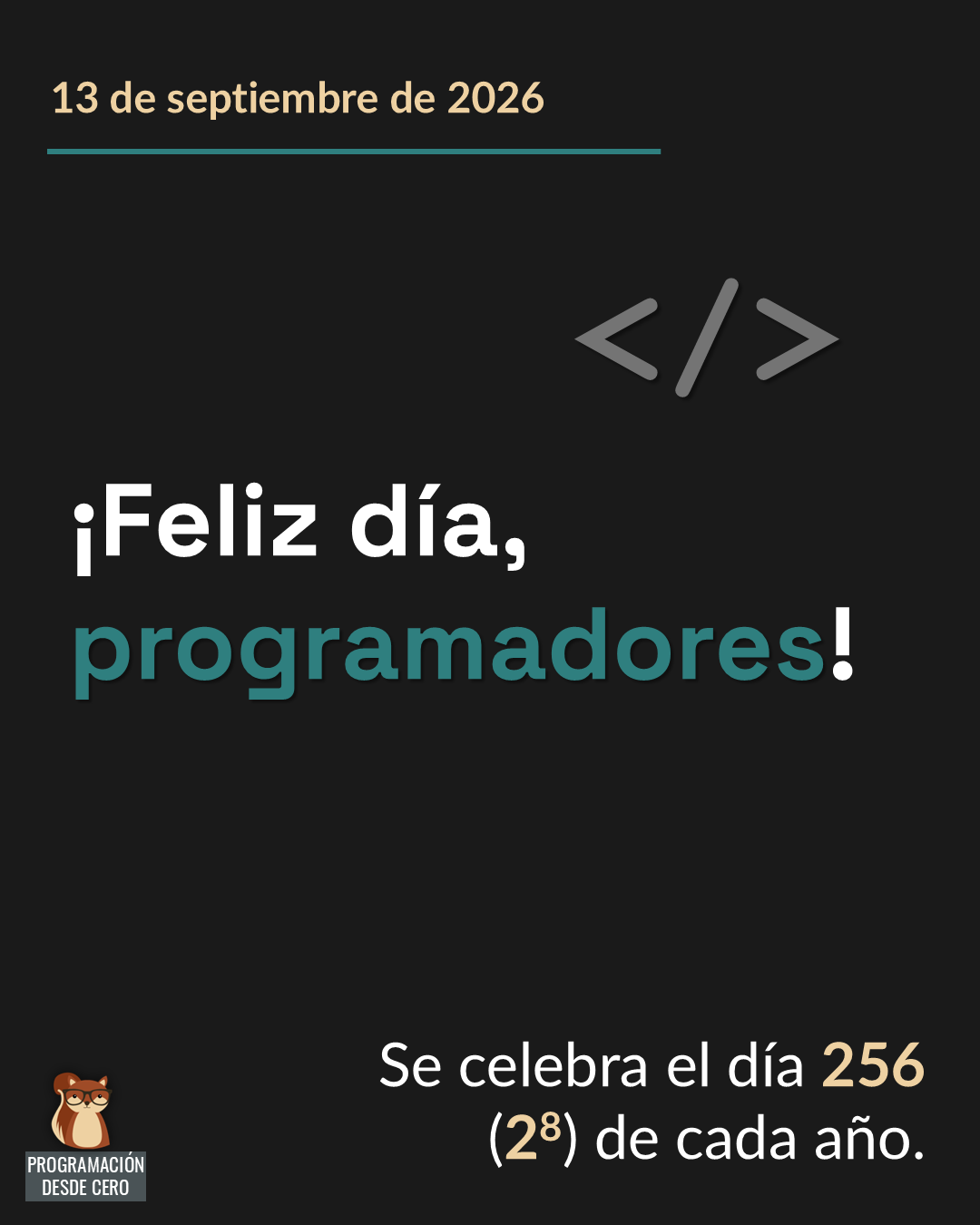 Día del programador 2026